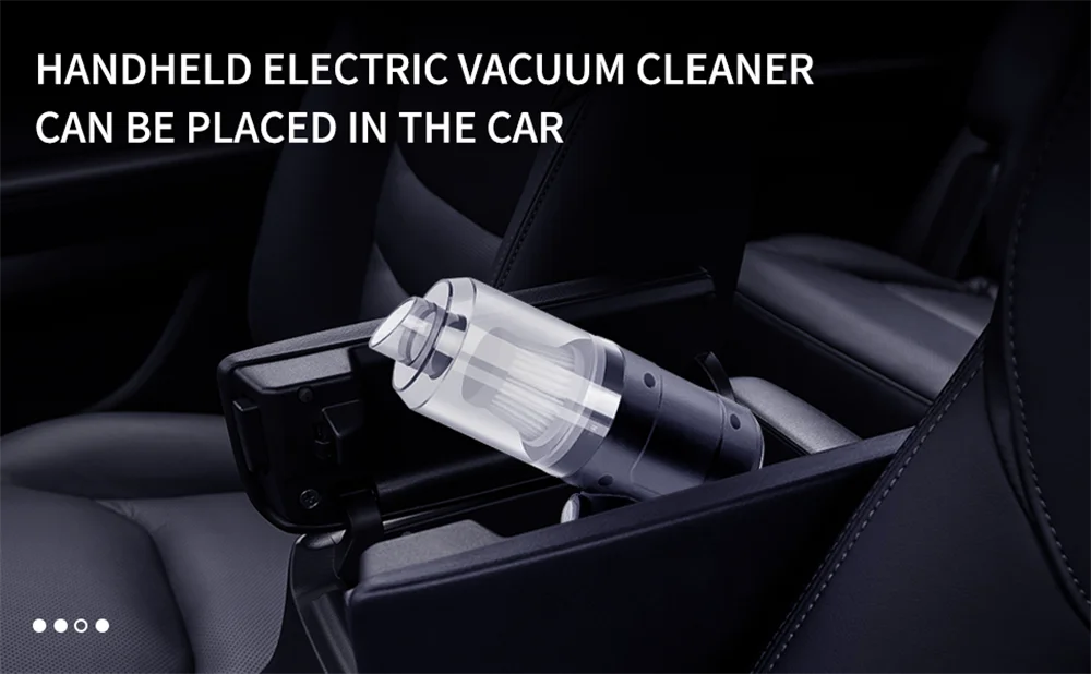 Portable Cordless Handheld Car Vacuum Cleaner Dual Use Blowing & Suction with Multi-Nozzles for Car Home Pet Office