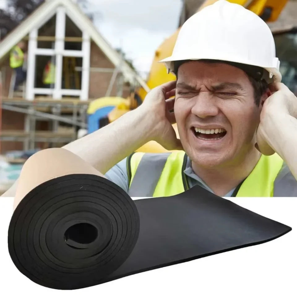 Self-adhesive Rubber Foam Roll Versatile Soundproofing Insulation Easy-Cut for DIY Ideal for Roofs Cars Furniture Protection